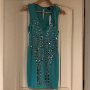 Teal party dress. NWT 💙